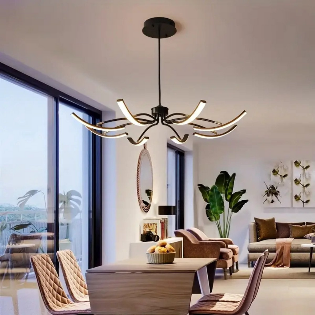 چراغ سقفی LED آستریا برای فضاهای نشیمن با طراحی مدرن آلومینیومی