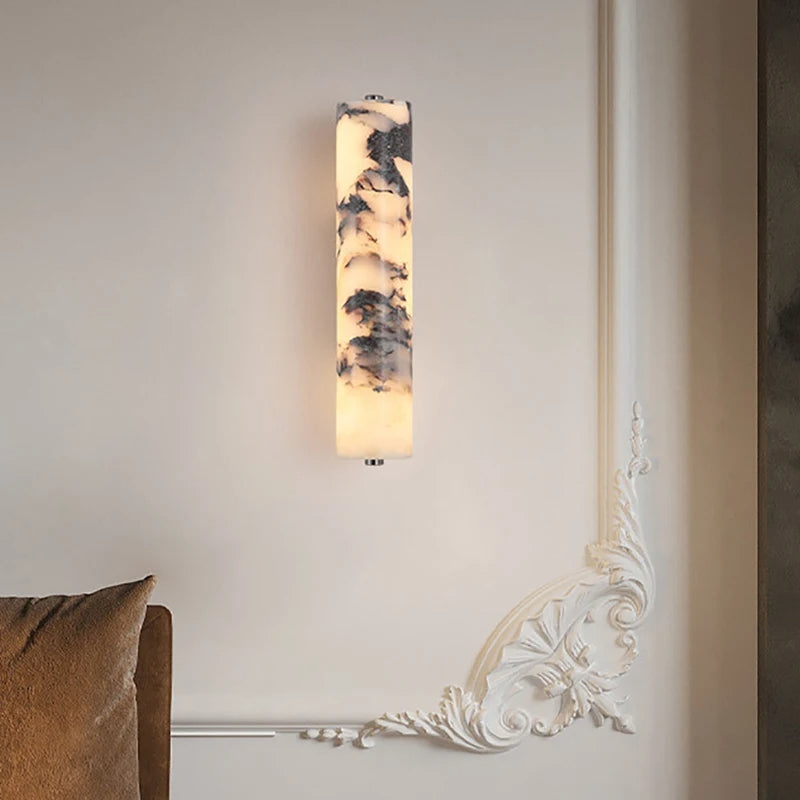 Nástěnná lampa NovaCrest Marble Cylinder pro ložnici a schodiště