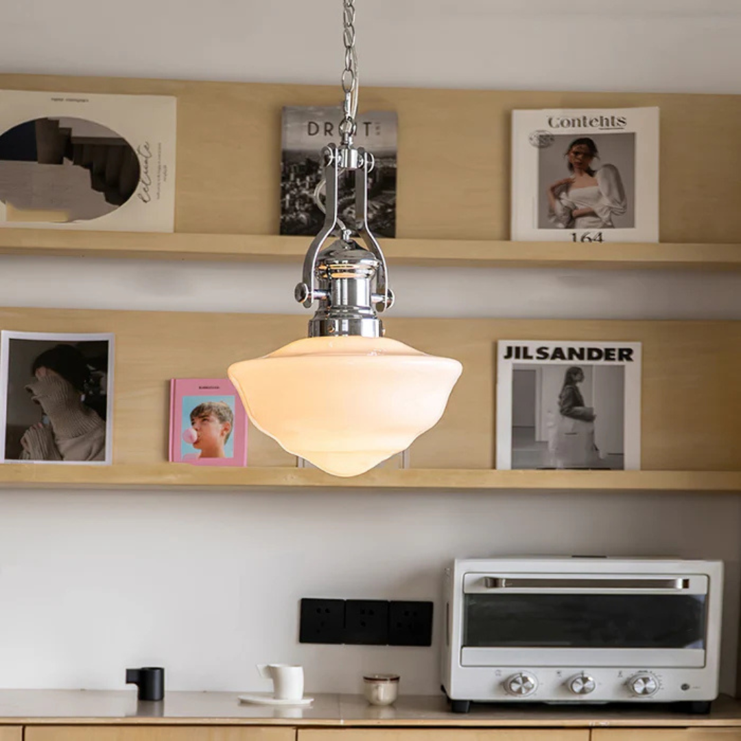 Ravello stålpendel för matsal industriell armatur från Lumenia