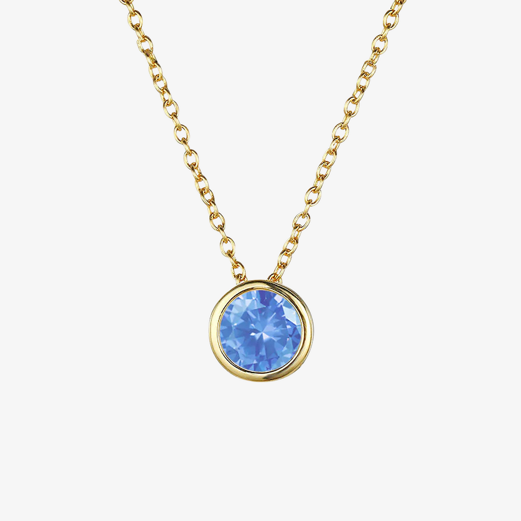 Collana Luna con Pietra di Nascita