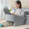 CozyNest Extra Large Memory Foam Reading Pillow With Arm Support For Gaming And Work