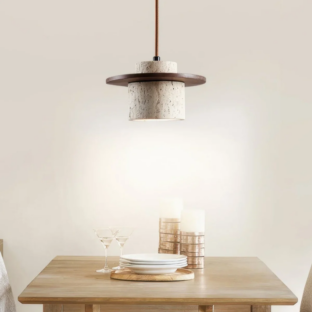 Cavallo Travertine Pendant Light for Dining by Liora