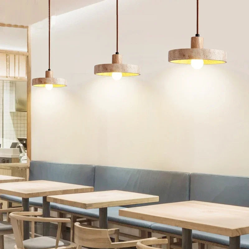 TerraLume Natural Stone Pendant Light With E27 LED