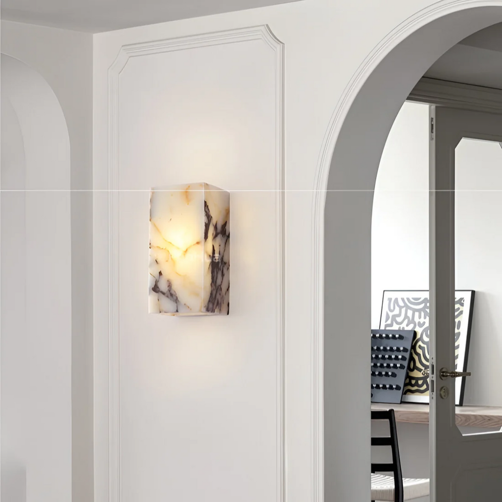 Nástěnné svítidlo Aurelia Marble | Vnitřní LED světlo s teplou atmosférou