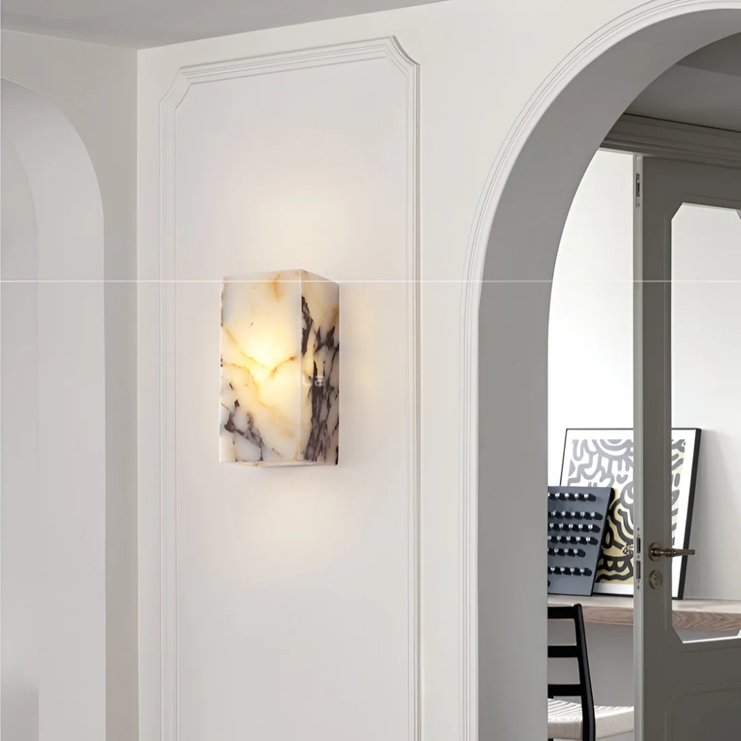 Nástěnné svítidlo Aurelia Marble | Vnitřní LED světlo s teplou atmosférou
