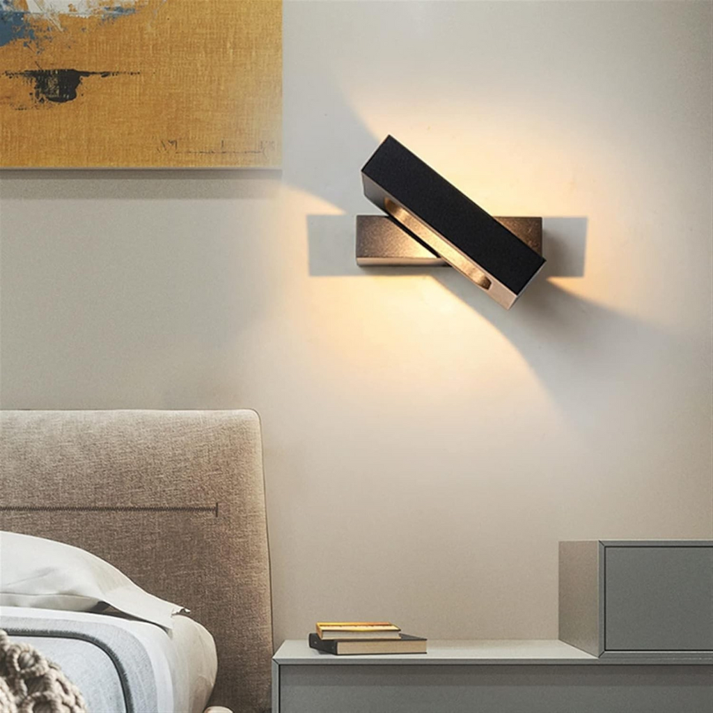 AureaLux Nastavitelná LED Nástěnná Lampa s Otočnou Hlavou o 360 Stupňů pro Obývací Pokoj