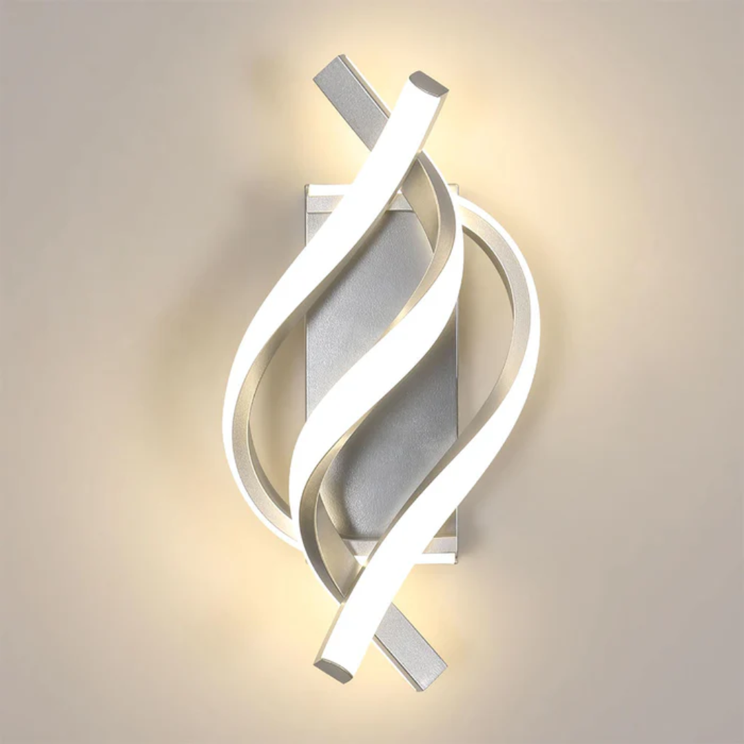 LumaAero Wall Light in Modern Aluminum for Living Rooms
