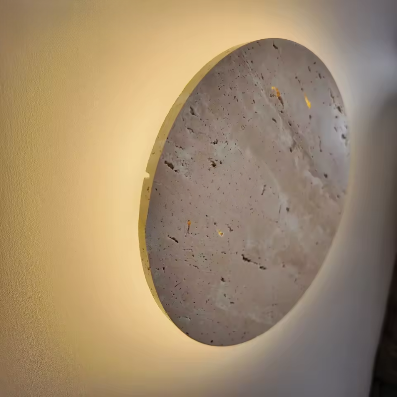 TerraLume LED Işıklı Traverten Duvar Lambası