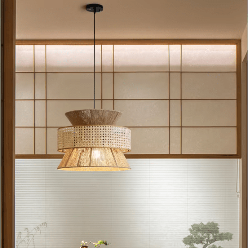 Kiri Handmade Hemp Rope Chandelier With Japanese Serenity