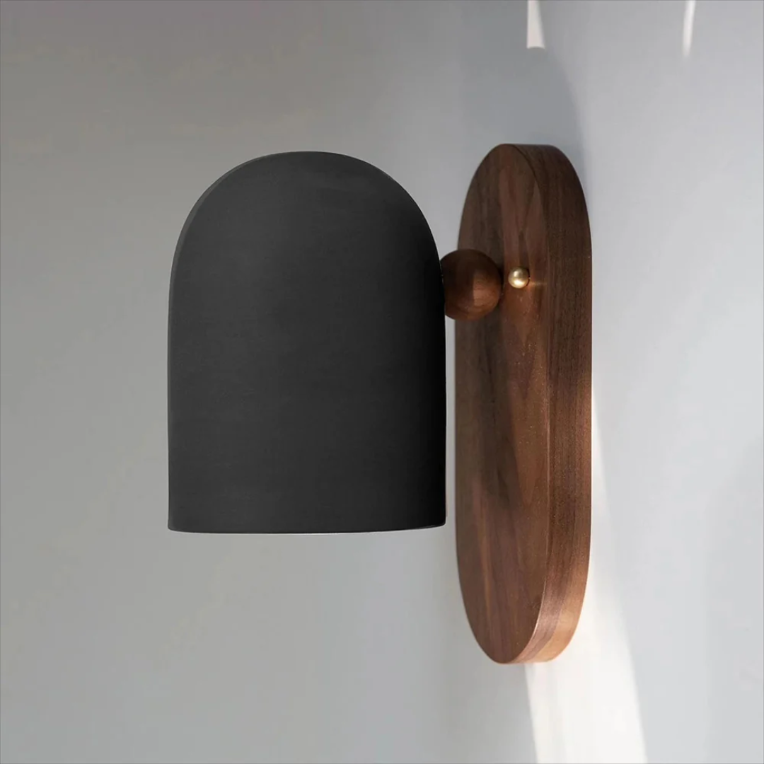 Lorentis Vintage Wall Lamp in Iron and Solid Wood for Bedroom and Living Room