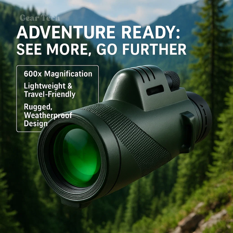 TrailPeak 600x Ultra Zoom monokulár s HD čočkou pro turistiku