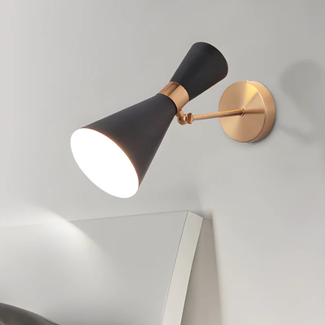 Vero Iron Lampada da Parete Minimalista Regolabile a LED con Attacco E27