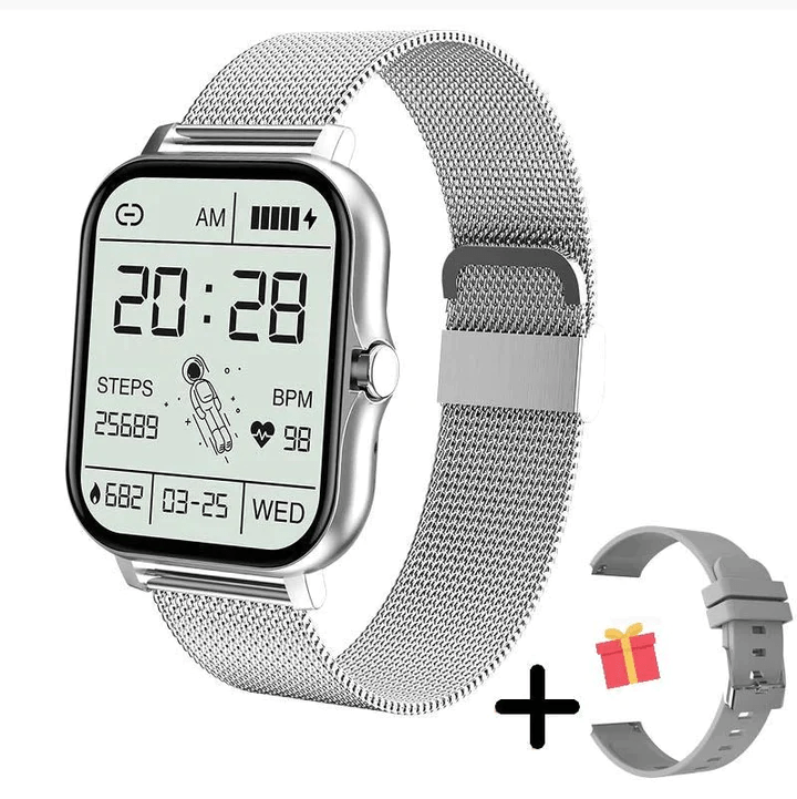 Smartwatch z funkcją rozmów Bluetooth i monitorem aktywności dla mężczyzn i kobiet