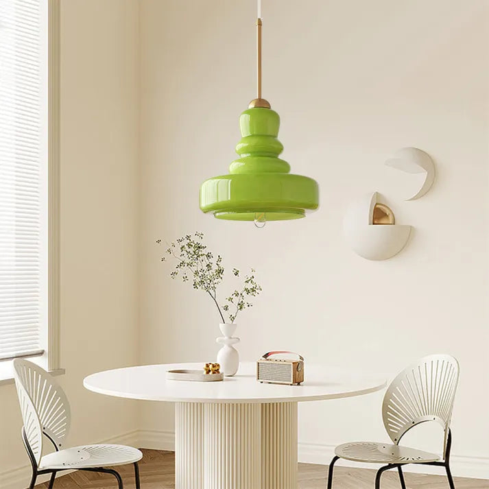 Hand-Blown Vintage Glass Pendant Light For Dining | Elaris