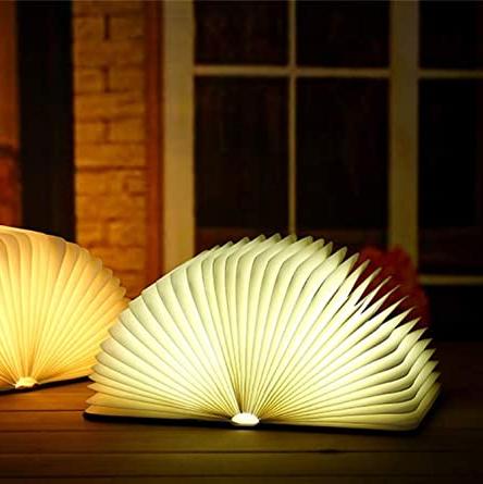 چراغ مطالعه و چراغ خواب LED به شکل کتاب LitLeaf برای اتاق خواب و میز کار