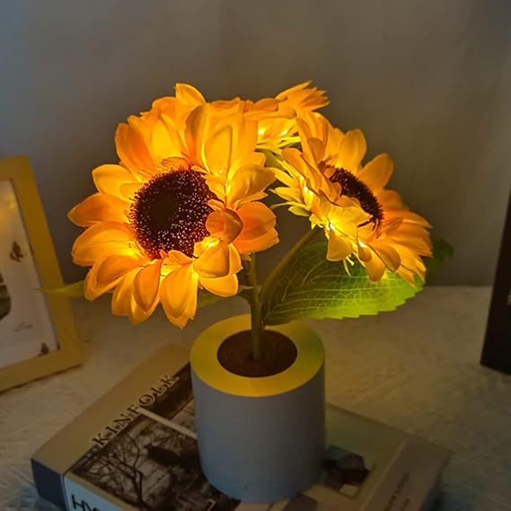 SolFlora Bloom Light Jasna Lampa LED inspirowana słonecznikiem
