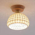 Sylvar Nordic Ceramic Ceiling Light With Brass Trim