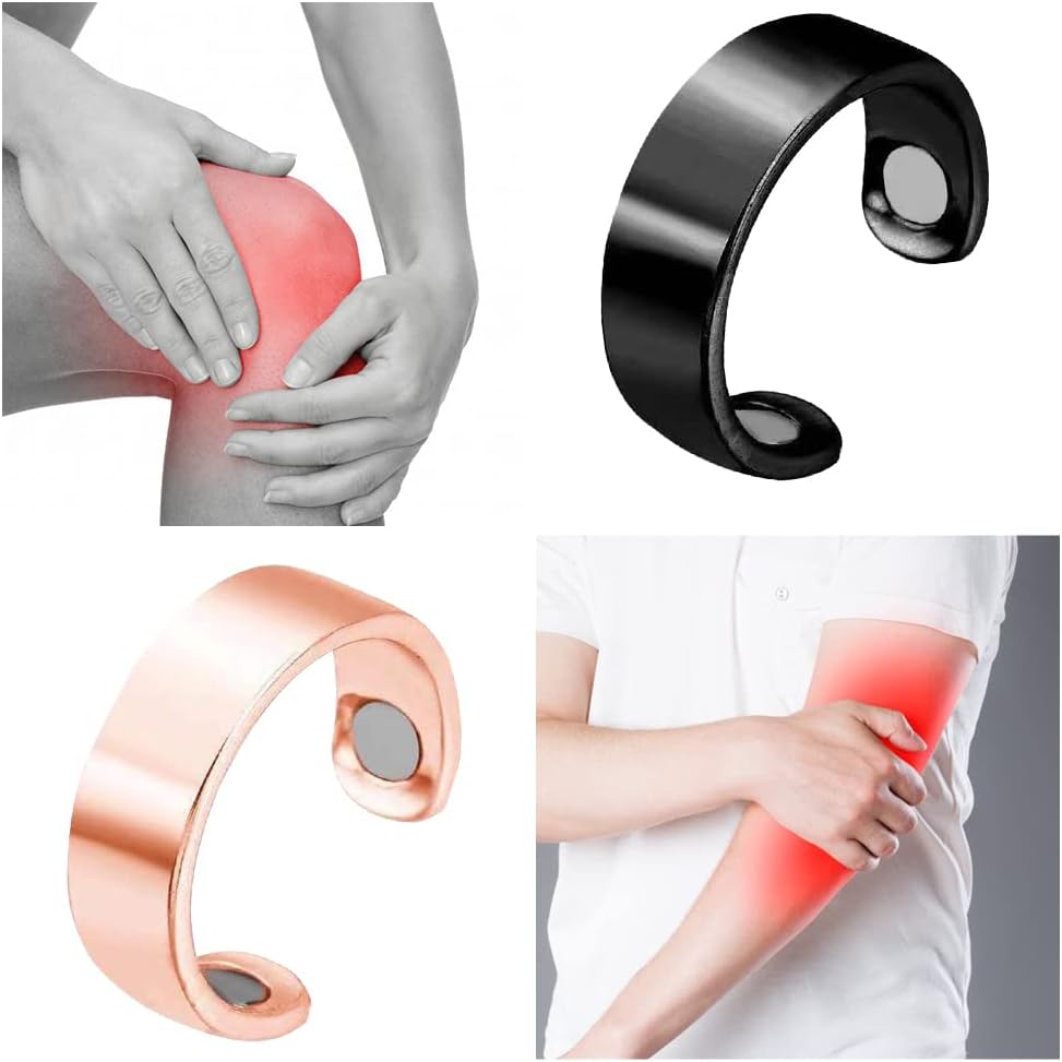 Anello Magnetico NovaGlow per Terapia, Drenaggio Linfatico, Circolazione Sanguigna e Benessere