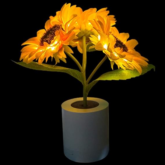 SolFlora Bloom Light Jasna Lampa LED inspirowana słonecznikiem