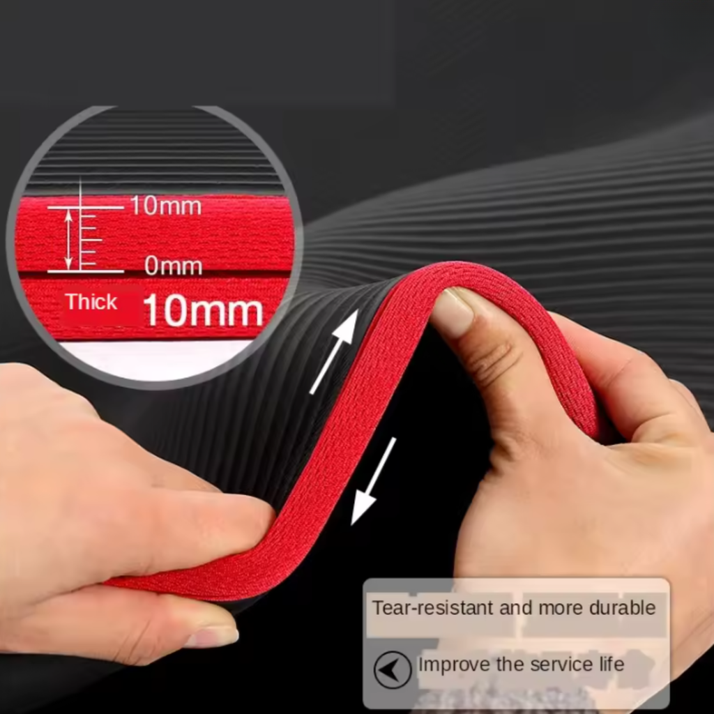 CalmFlex Extra Thick Non Slip Yoga Mat for Comfort and Stability