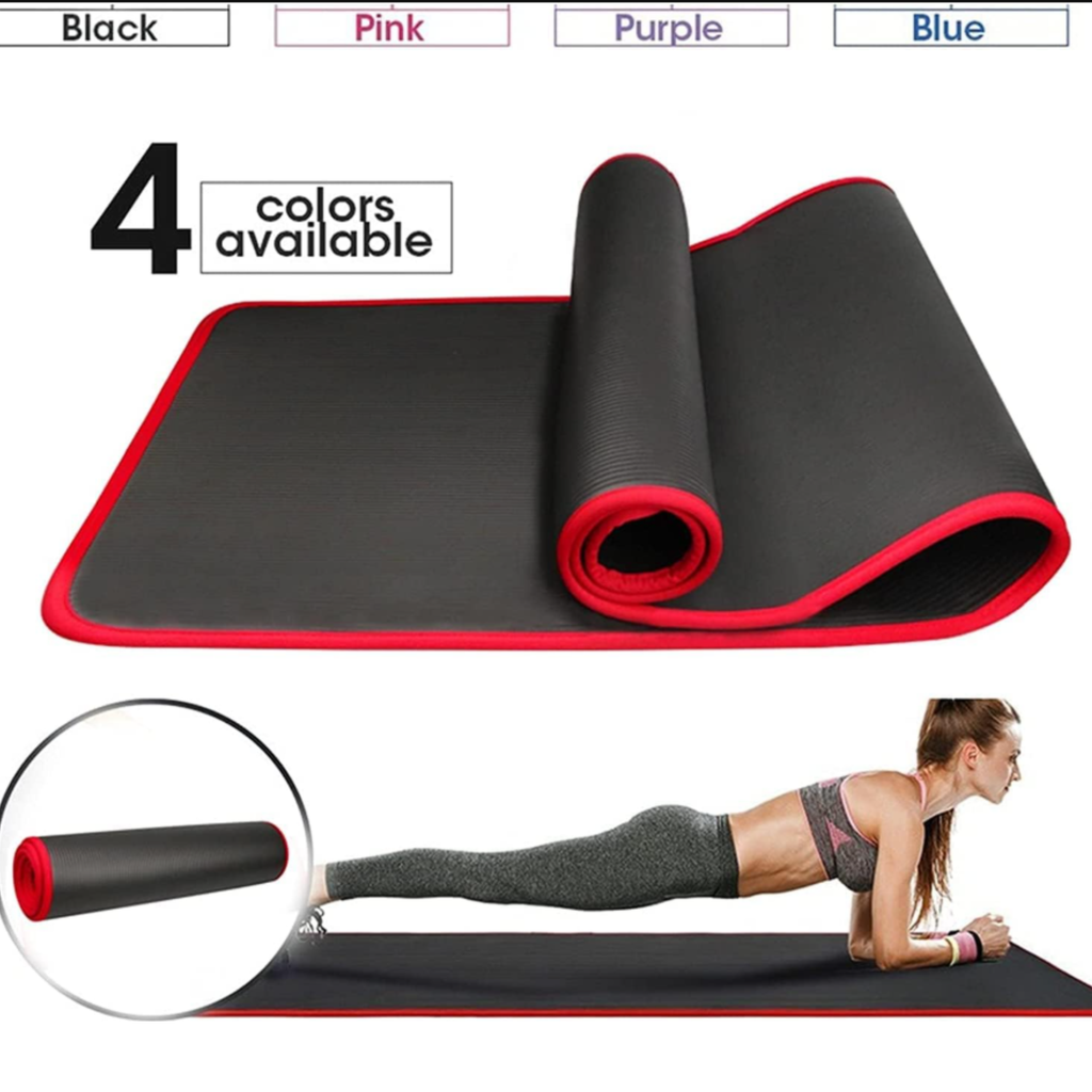 CalmFlex Extra Thick Non Slip Yoga Mat for Comfort and Stability