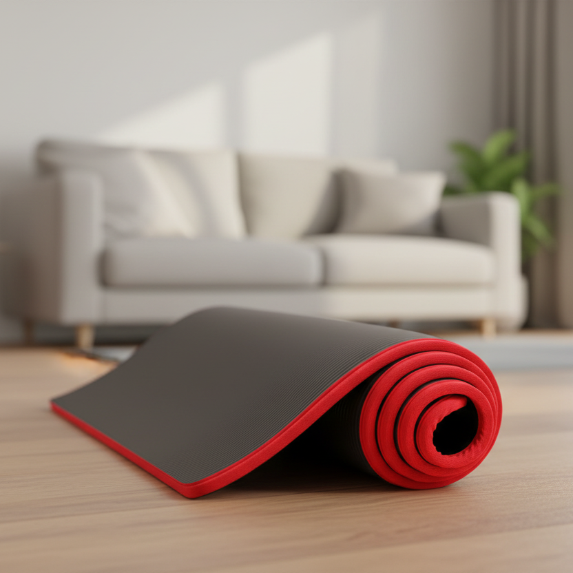 CalmFlex Extra Thick Non Slip Yoga Mat for Comfort and Stability
