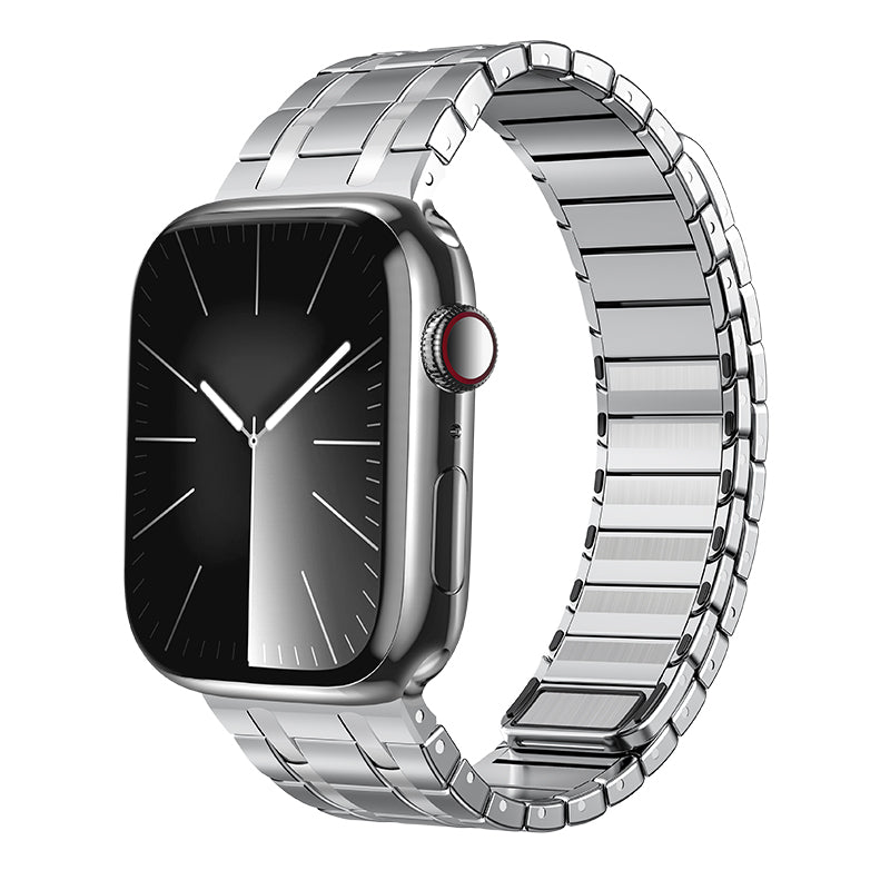 Cinturino magnetico Apex in acciaio inox satinato per Apple Watch