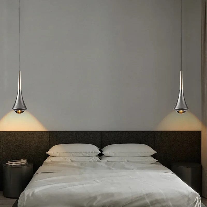 Vesari Water Drop LED Pendant Lights With Clear Glass Shade