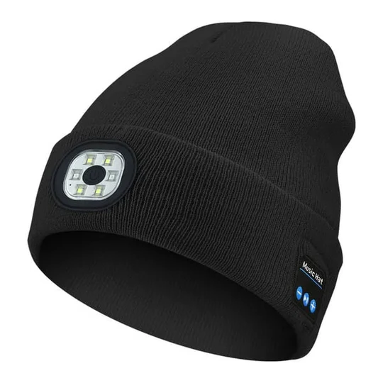 Three In One Bluetooth Beanie With Light And Speaker