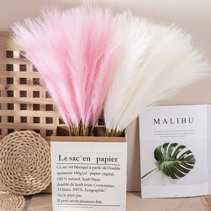 AuroraNest Pampas Artificial Flowers for Soft Natural Decor