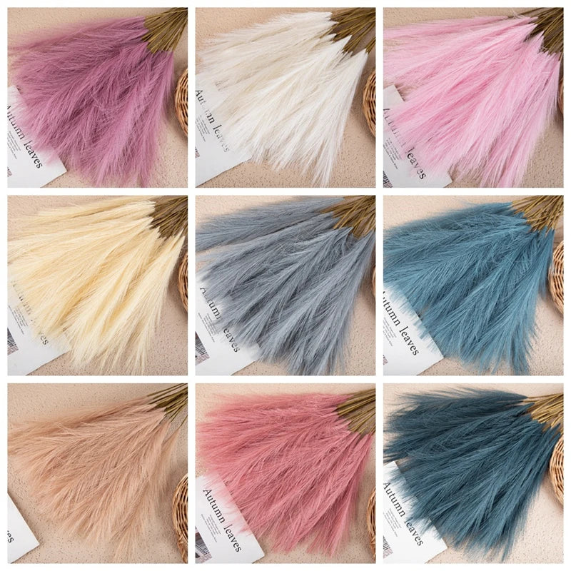 AuroraNest Pampas Artificial Flowers for Soft Natural Decor