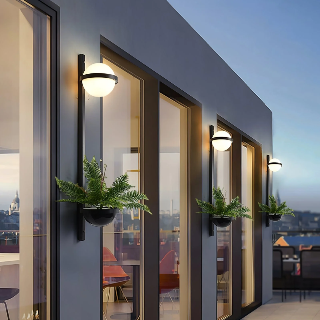Asterra Outdoor LED Wall Light for Patio and Garden