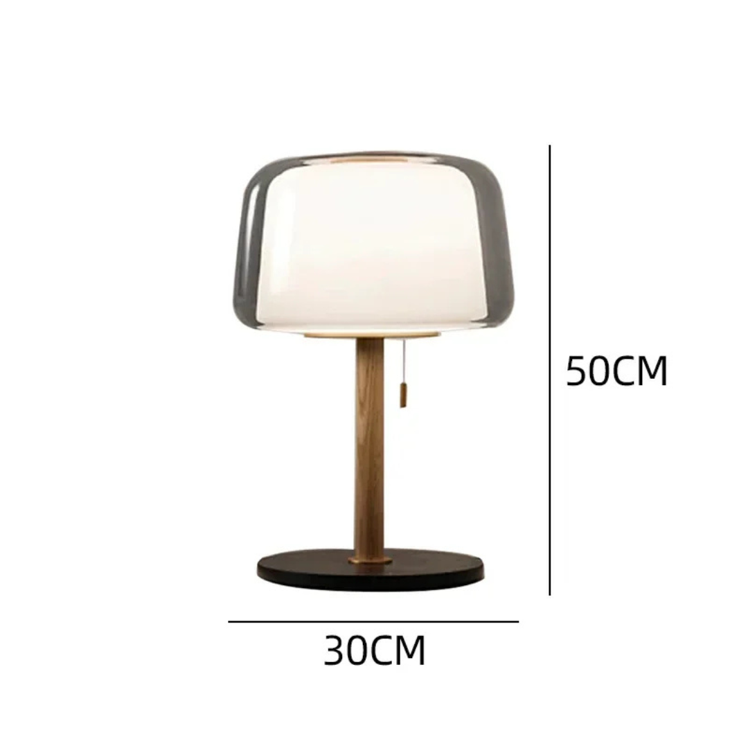 Stolní LED lampa AstraLume od Belora Glow poskytuje teplé ambientní světlo