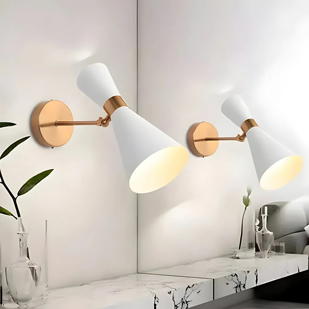 Vero Iron Lampada da Parete Minimalista Regolabile a LED con Attacco E27