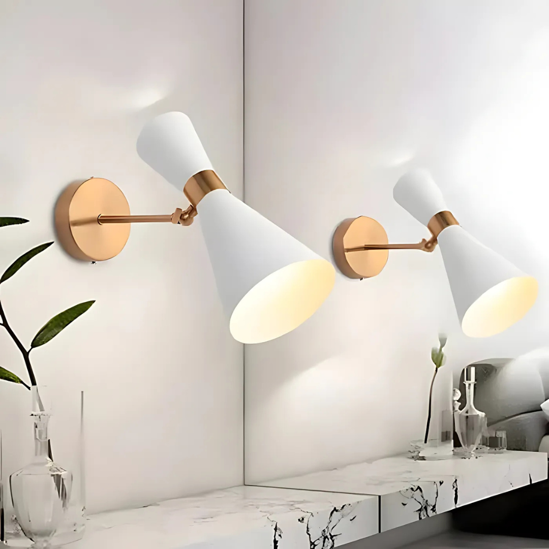 Vero Iron Lampada da Parete Minimalista Regolabile a LED con Attacco E27