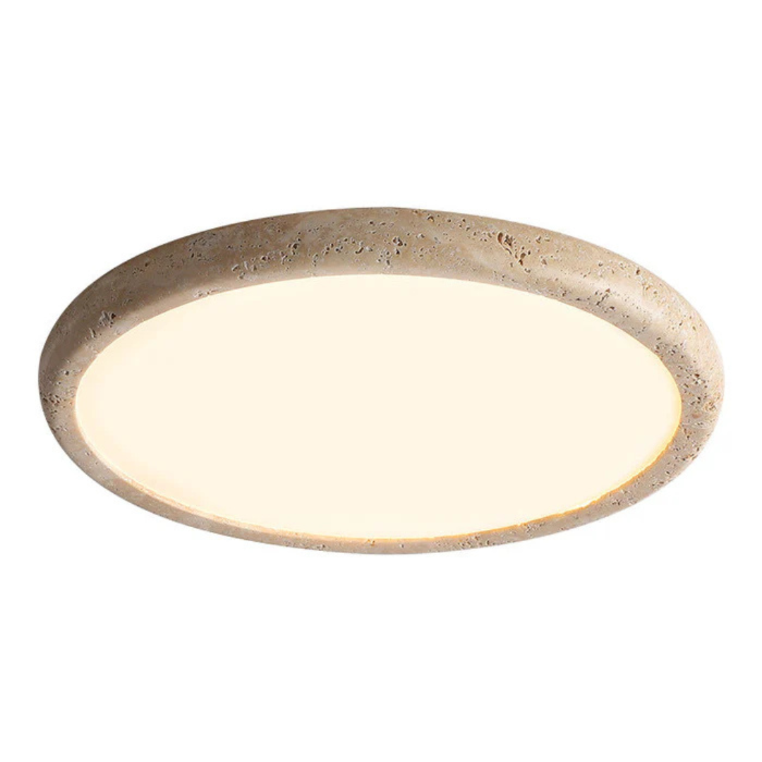 TerraStone Natural Stone LED Ceiling Light for Living Room