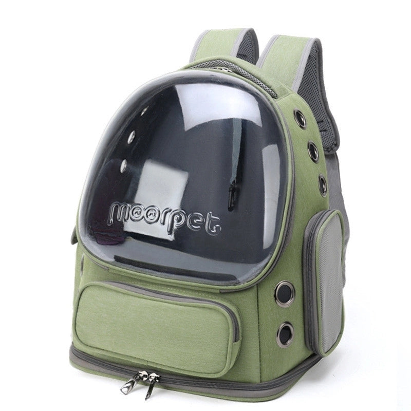 AeroPaw Breathable Transparent Pet Carrier Backpack For Cats And Small Dogs