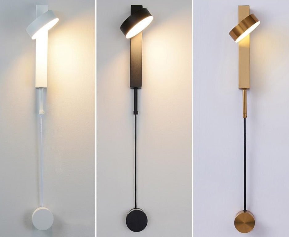 Lampă de perete LED reglabilă AetherGlow pentru citit la pat