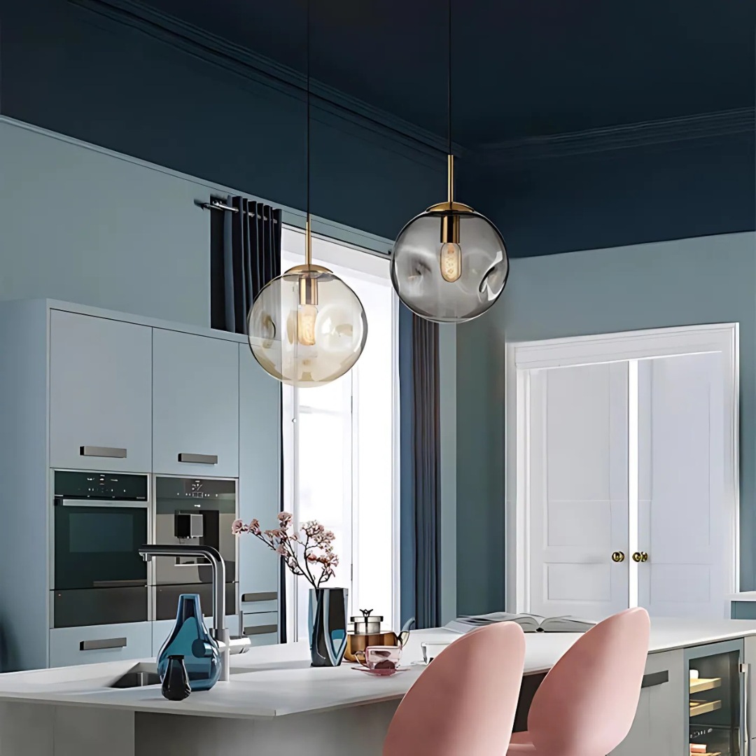 Lumenra Glass Globe Pendant Light for Dining Table