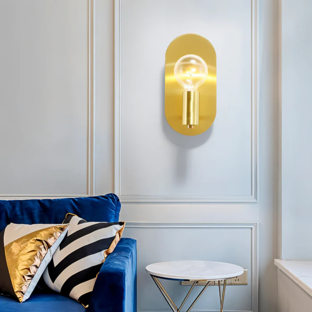 چراغ دیواری LED طلایی اورئا برای دکوراسیون لوکس