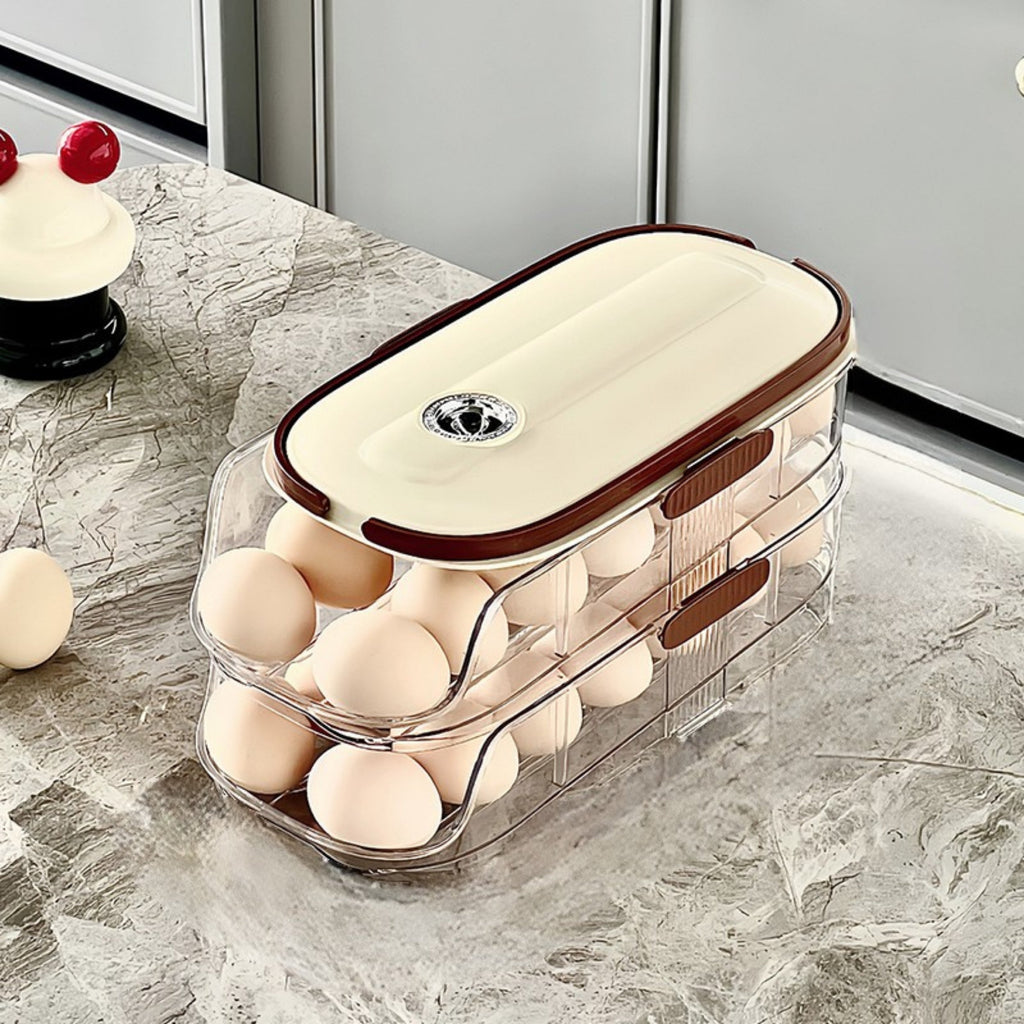 جا تخم‌مرغ یخچال اتوماتیک EggFlow با طراحی درب جانبی جمع‌وجور