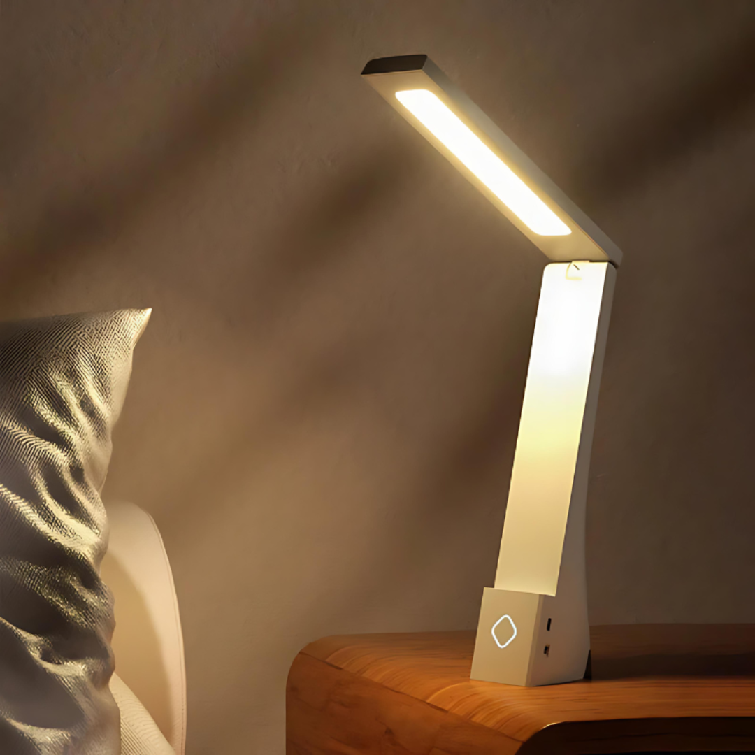 LyraGlow Kompaktní Skládací LED Stolní Lampa s Dotykovým Ovládáním