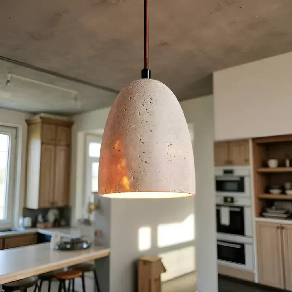 Averin Travertine Retro Pendant Light For Dining Areas
