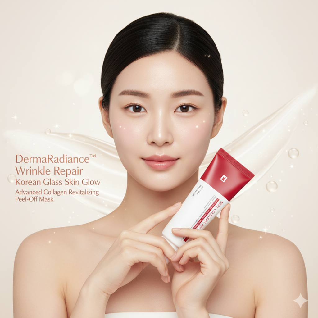 LuminaGlow Collagen Wrinkle Repair Glass Skin Mask