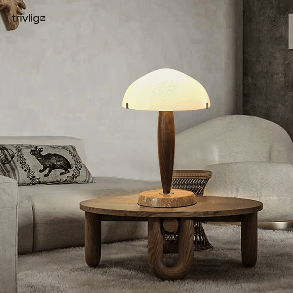 NovaNook Vintage Table Lamp For Warm Ambient Bedside Lighting