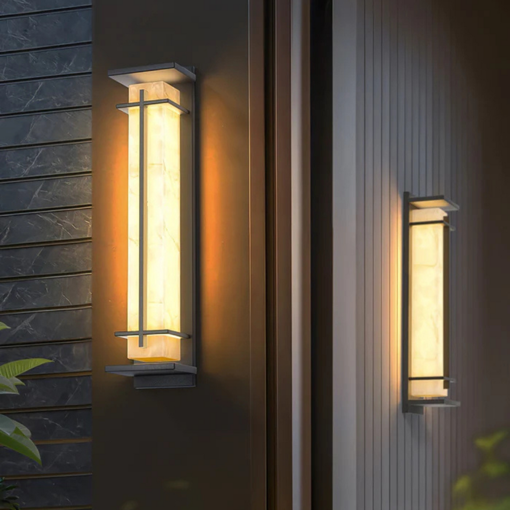 Aurelia Stainless Steel Outdoor Weatherproof LED Wall Light for Patio and Garden