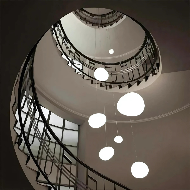 Kirrea Glasstein-Hängeleuchte für Esszimmer und Flur