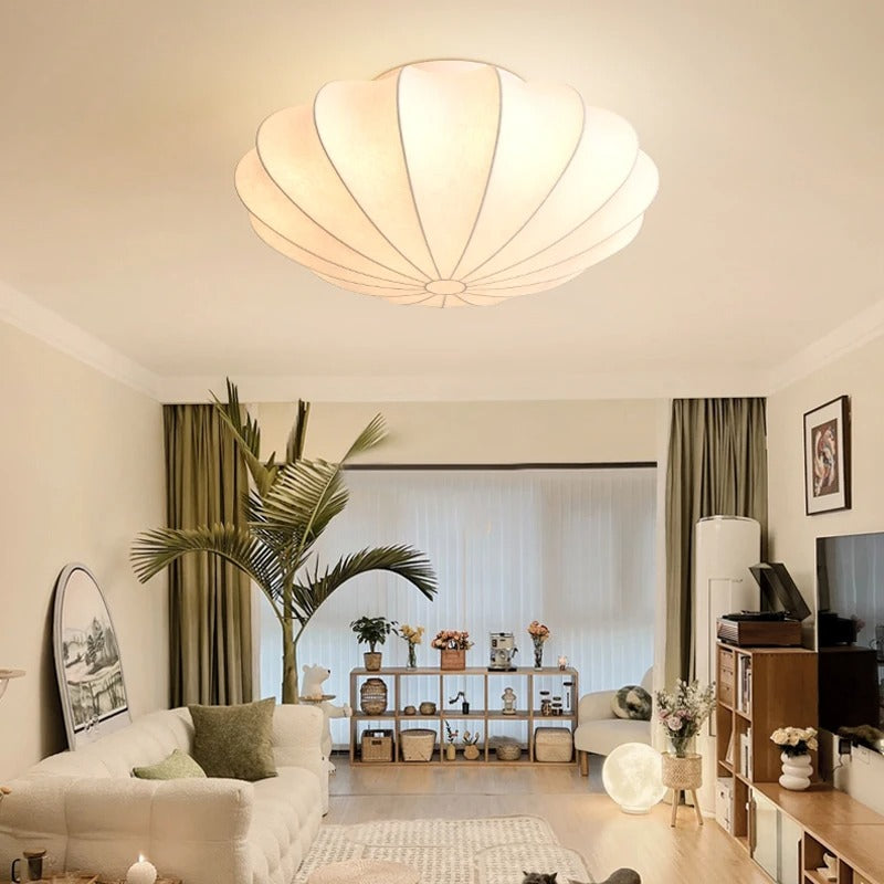 Kireli Silk Deckenleuchte mit japanisch inspiriertem warmem Lichtschein