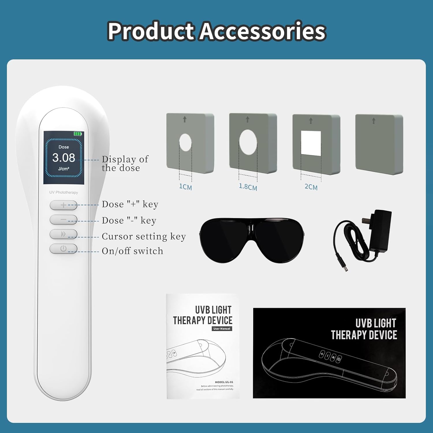 308nm UV Light Phototherapy LED Lamp for Home Use Model
