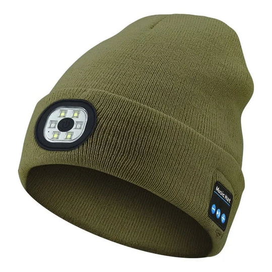 Three In One Bluetooth Beanie With Light And Speaker